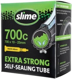 Slime Extra Strong Self-Sealing Presta Valve Tube -Bicycles & Spare Parts slime extra strong self sealing presta valve tubes 377924 14