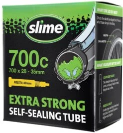 Slime Extra Strong Self-Sealing Presta Valve Tube -Bicycles & Spare Parts slime extra strong self sealing presta valve tubes 377924 15